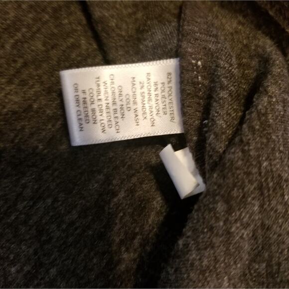 LOFT Gray Cold Shoulder Dress with Ruffle Detail – Long Sleeve Size XS - Picture 4 of 11